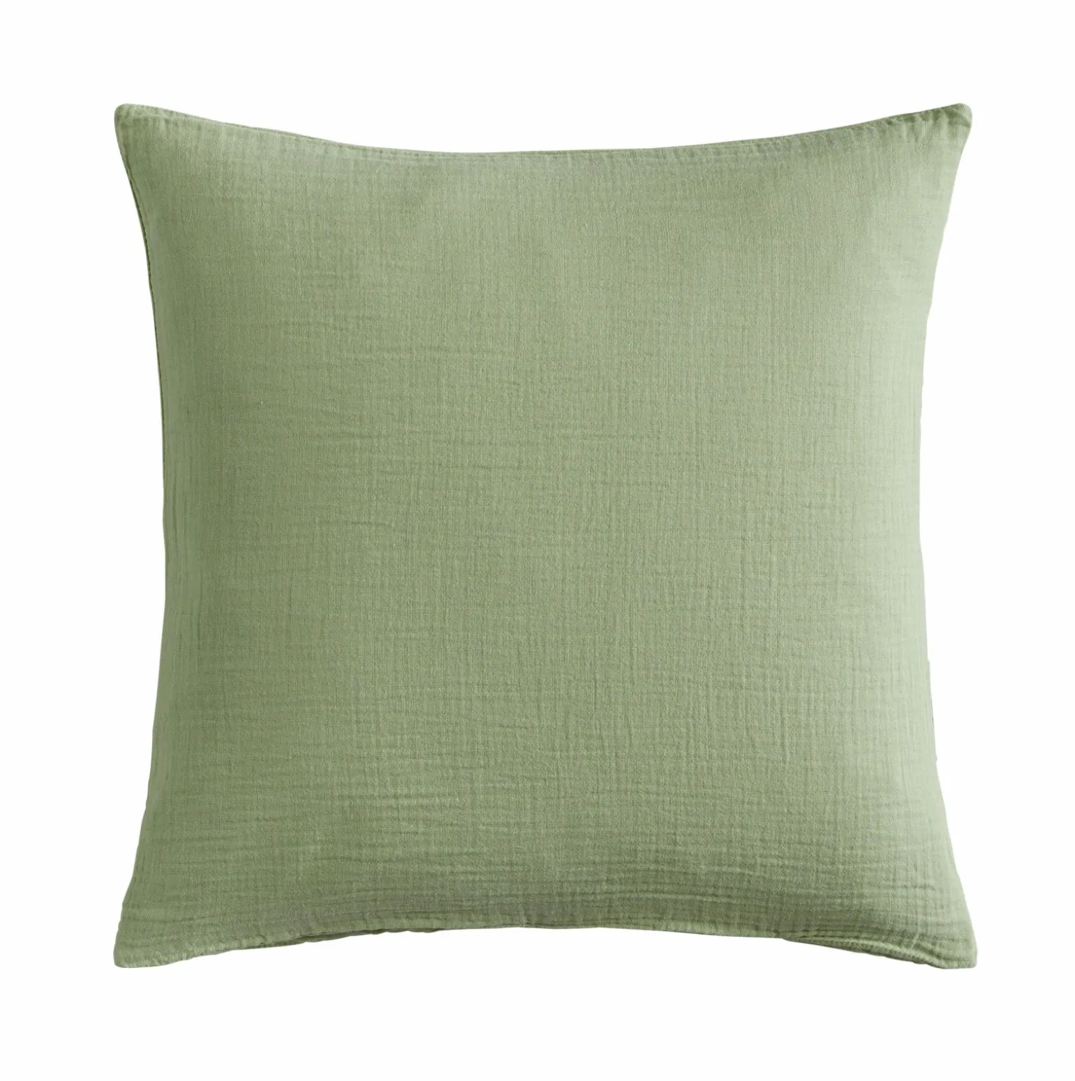 casa NOVA Musselin-Kissenbezug grün