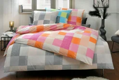 casa NOVA RenforceBettwäsche orangepink