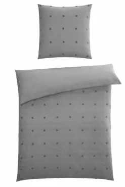 casa NOVA Renforce-Bettwäsche silberfarben