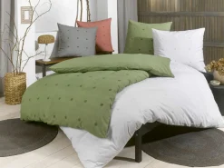 casa NOVA Renforce-Bettwäsche grün