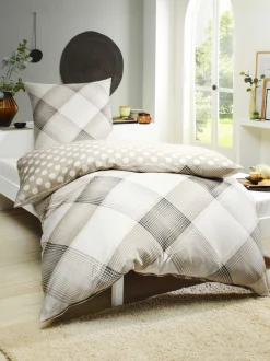 casa NOVA Satin-Bettwäsche grau