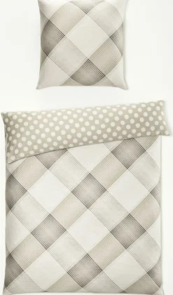 casa NOVA Satin-Bettwäsche grau