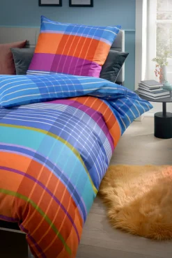 casa NOVA Satin-Bettwäsche mehrfarbig