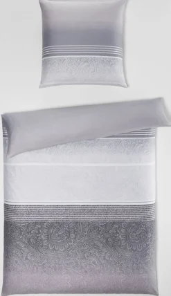 casa NOVA Satin-Bettwäsche graubeige