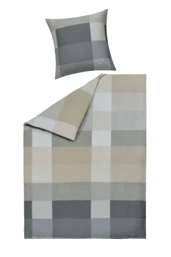 casa NOVA Satin-Bettwäsche grauschwarz