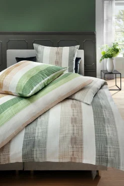 casa NOVA Satin-Bettwäsche grün