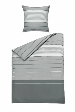casa NOVA Satin-Bettwäsche grau