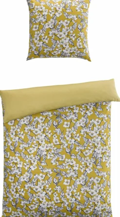 casa NOVA Satin-Bettwäsche gelb