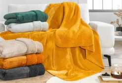 casa NOVA Schaffelldecke grauschwarz