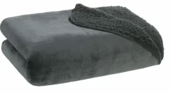 casa NOVA Schaffelldecke grauschwarz