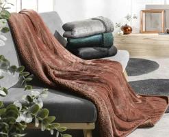 casa NOVA Sherpa-Decke Uni grau