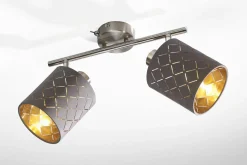 casa NOVA Spot 2-flammig grau