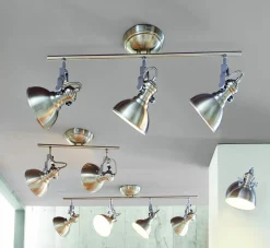 casa NOVA Spot 4flg silberfarben