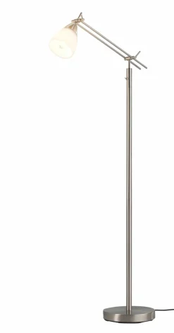 casa NOVA Stehleuchte 1flg silberfarben