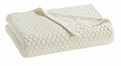 casa NOVA Strickdecke weiß