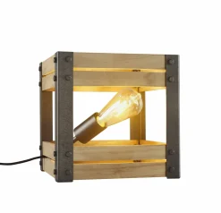 casa NOVA Tischleuchte 1flg braun