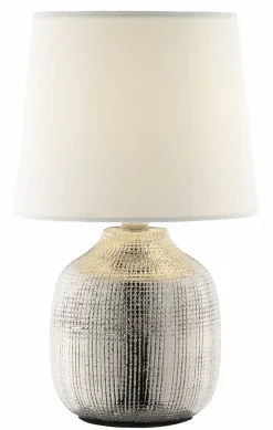 casa NOVA Tischleuchte weißsilberfarben