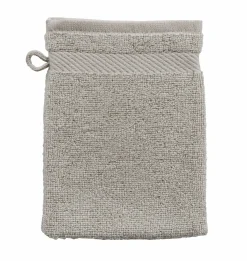 casa NOVA Waschhandschuh weißgrau