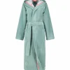 Cawö Damen-Bademantel grün