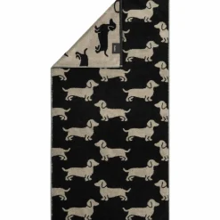 Cawö Duschtuch schwarzbeige