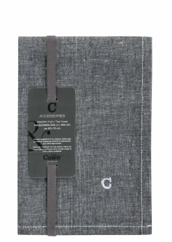 Cawö Geschirrtuch grauschwarz
