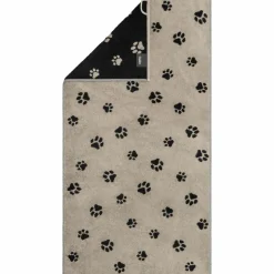Cawö Handtuch schwarzbeige