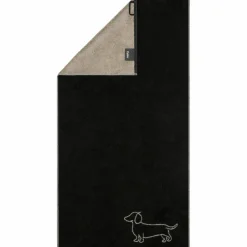 Cawö Handtuch schwarzbeige