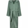 Cawö Home Damen-Bademantel grün