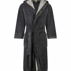 Cawö Home Herren-Bademantel grau