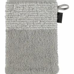 Cawö Waschhandschuh silberfarbengrau