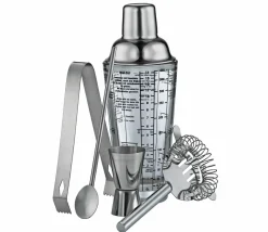 Cilio Bar-Set 5tlg. silberfarbentransparent