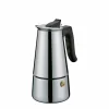 Cilio Espressokocher 4 Tassen silberfarbenschwarz