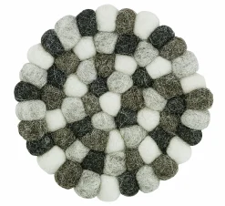 Cilio Glasuntersetzer 10cm weißgrau