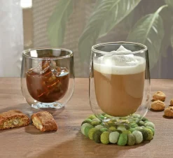 Cilio Glasuntersetzer 10cm grün