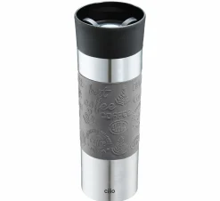 Cilio Isoliertrinkbecher 500ml grauschwarzsilberfarben