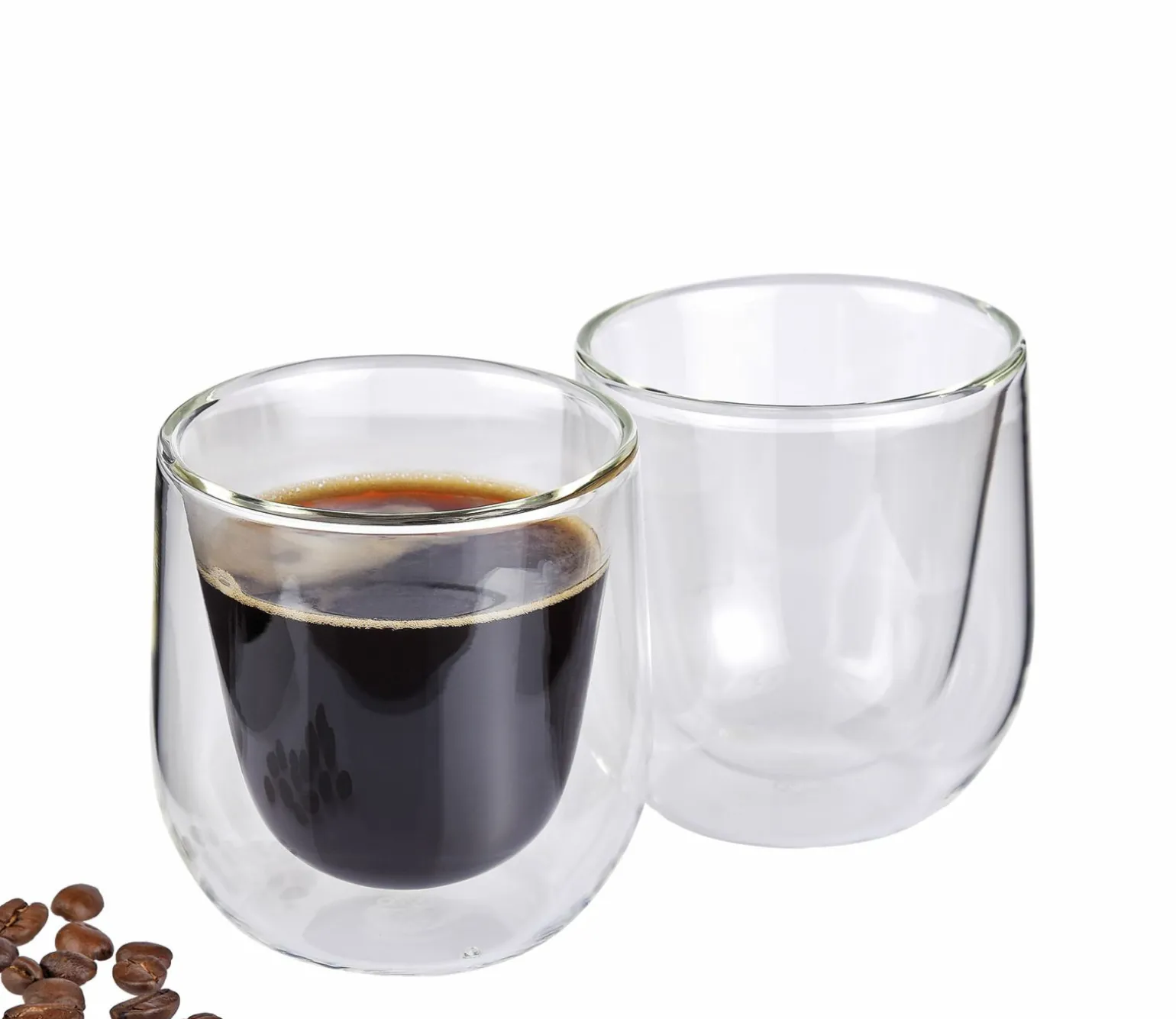 Cilio Kaffee-Glas 2er Set transparent