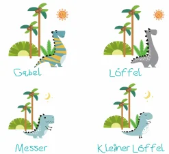 Cilio Kinderbesteck silberfarben