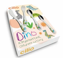 Cilio Kinderbesteck silberfarben