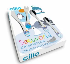 Cilio Kinderbesteck silberfarben