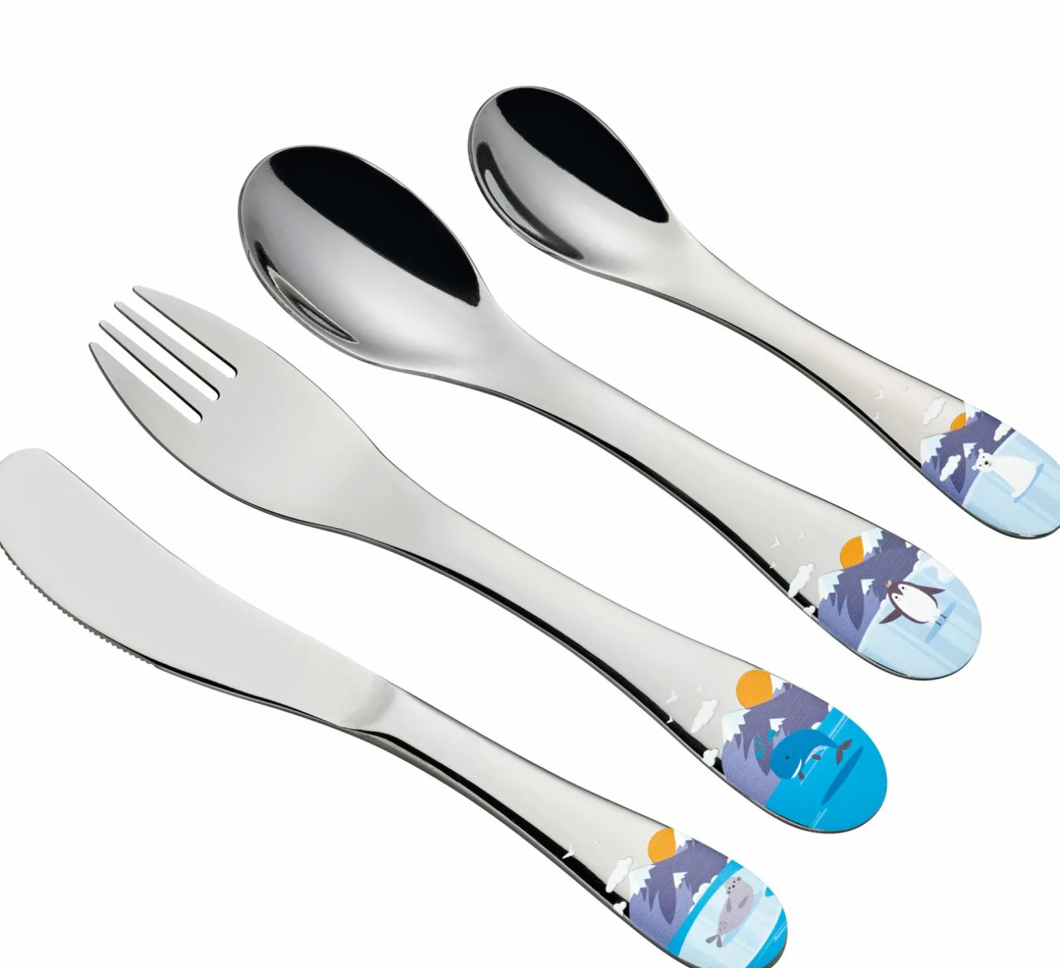 Cilio Kinderbesteck silberfarben