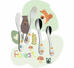 Cilio Kinderbesteck 4tlg. silberfarben