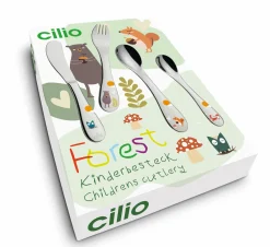 Cilio Kinderbesteck 4tlg. silberfarben