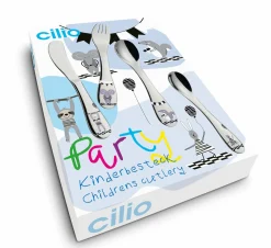 Cilio Kinderbesteck 4tlg. silberfarben