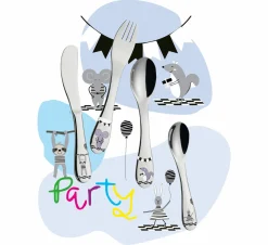 Cilio Kinderbesteck 4tlg. silberfarben