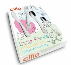 Cilio Kinderbesteck 4tlg. silberfarben