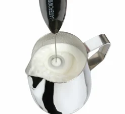 Cilio Milchaufschäumer silberfarbenschwarz