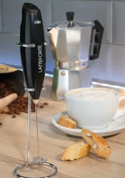 Cilio Milchaufschäumer silberfarbenschwarz