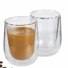 Cilio Milchkaffee-Glas 2er Set transparent
