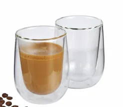 Cilio Milchkaffee-Glas 2er Set transparent