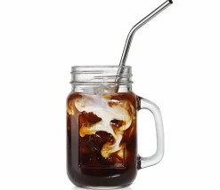 Cilio Trinkhalme silberfarben